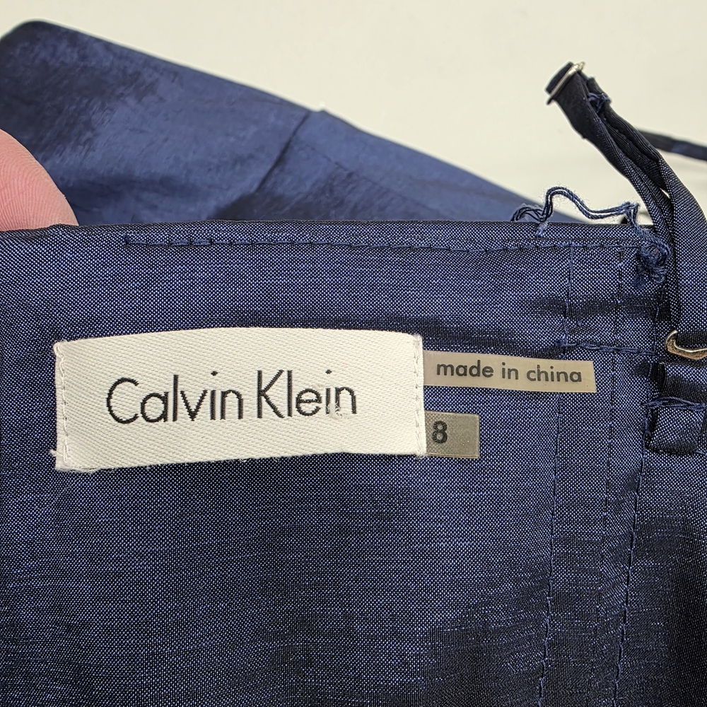 Calvin Klein Strapless Midnight Blue Dress - Picture 8 of 9